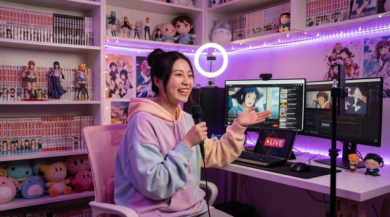 寸止挑战视频直播：动漫解说互动